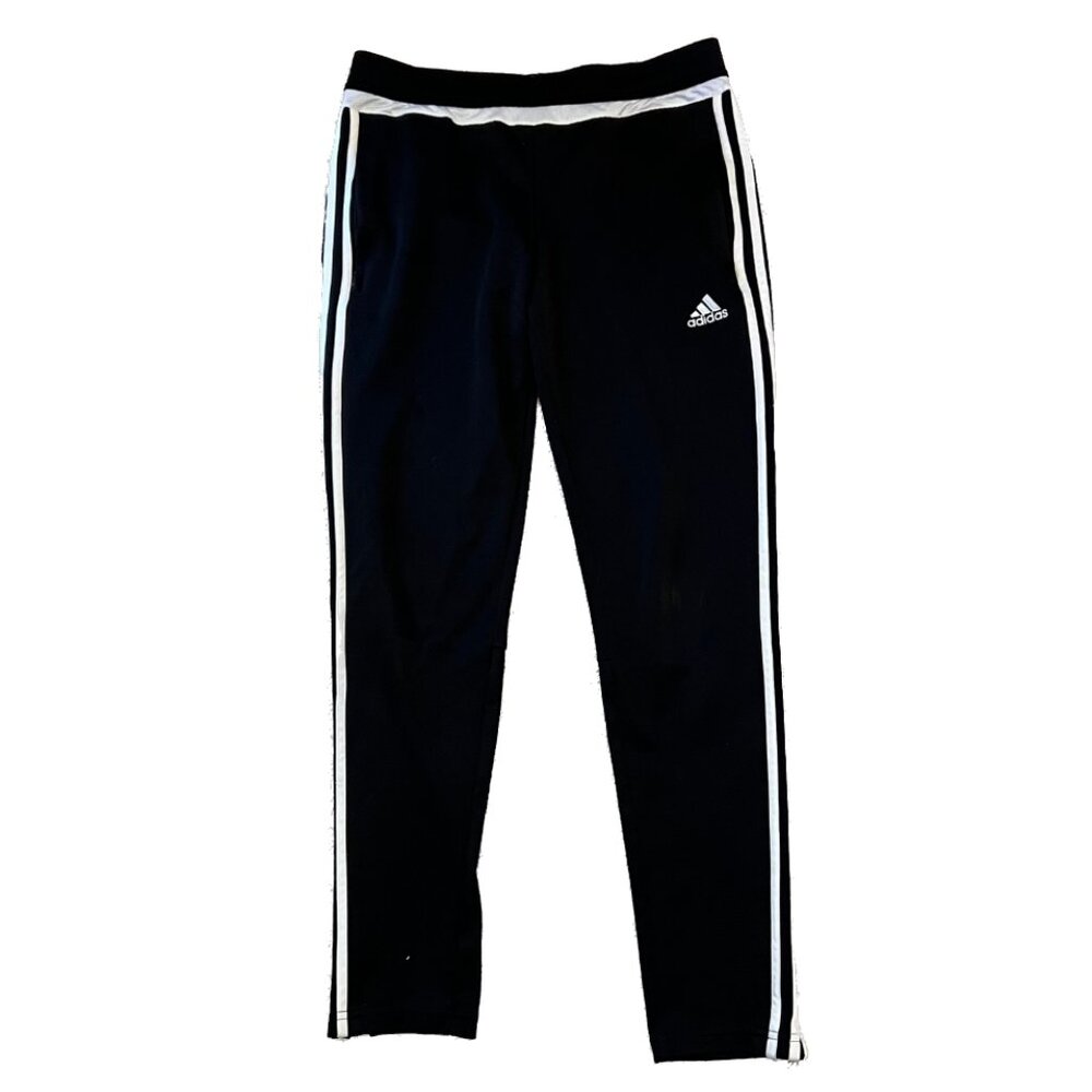 Black and White Adidas Athletic Pants - Medium